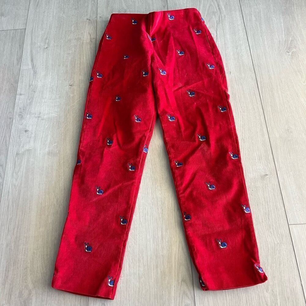CPC Red Snail Embroidery Pants size 8